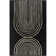 Tapis noir en laine touffeté à la main Batasi