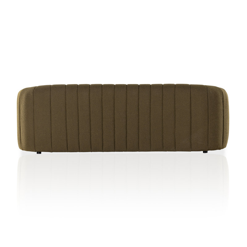 Elliana Sofa, Fiqa Boucle Olive 100% Polyester