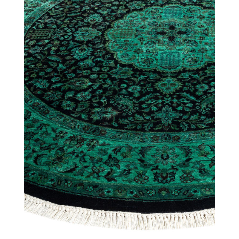 Fine Vibrance One-of-a-Kind 4' 7" X 4' 7" Hand Knotted Area Rug
