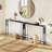 Naun 78.7" Console Table with Power Outlet Narrow Sofa Table-755355942