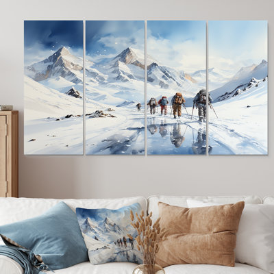«Slope Randonnée», ensemble de 4 pièces d'art