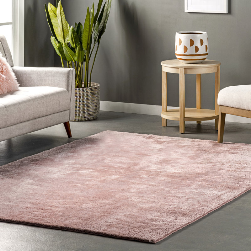 Solid Colour Shag Area Rug, Rectangle 244 x 305cm