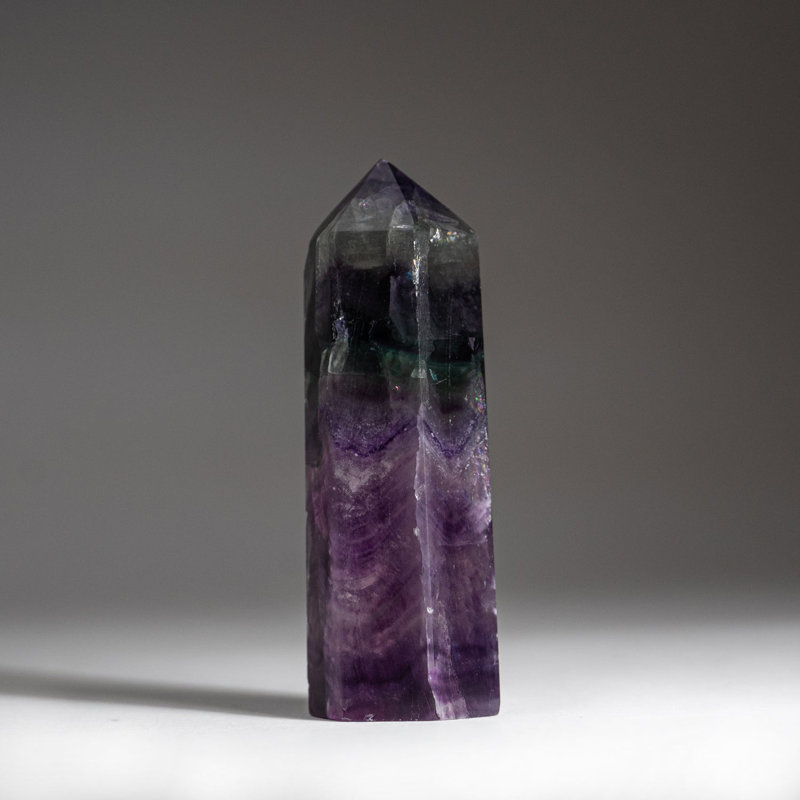 Rainbow Fluorite Point from Mexico (0.2134 lbs)