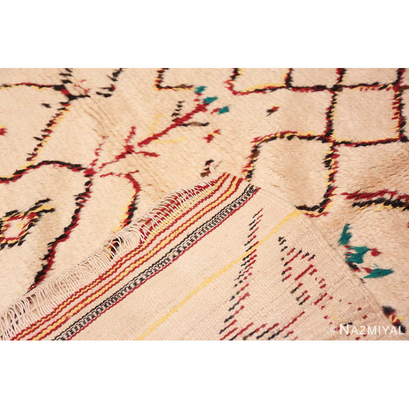 Moroccan One-of-a-Kind 4'8" X 10'4" Runner Area Rug in Brown/Tan