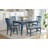 Fulton Modern 6 Piece Dining Set With Rectangular Table Four Chairs And Bench Mid Century Style Durable Solid And Engineered Wood Furniture For Dining Room-1438245402-1438245403-1438245404