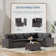 Dawes 12-Piece Outdoor Wicker Sectional Set With Cushions And Tempered Glass Table