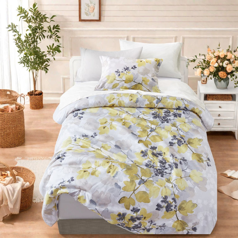 Ensemble de literie moderne avec rangement, polyester multicolore pour la maison