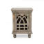 Table de chevet en bois gris antique