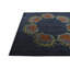 Tapis carré bleu marine Orlando