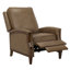 Fauteuil inclinable manuel en cuir véritable de 32,3 po de largeur avec main courante en bois massif Liauro (ensemble de 2)-769439678