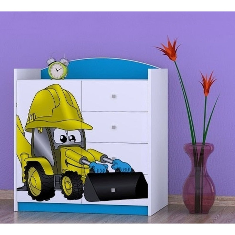 Niehaus Kids 4 - Drawer Combo Dresser, Blue