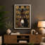 Donkey Portrait in Gold Art Deco - Wrapped Canvas-1460318086-1460318088