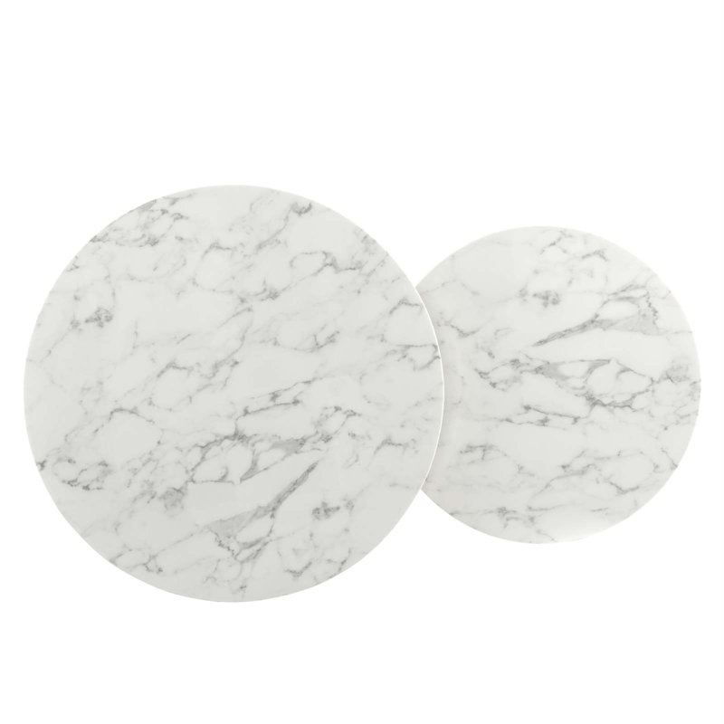 Modway Ravenna Artificial Marble Nesting Coffee Table