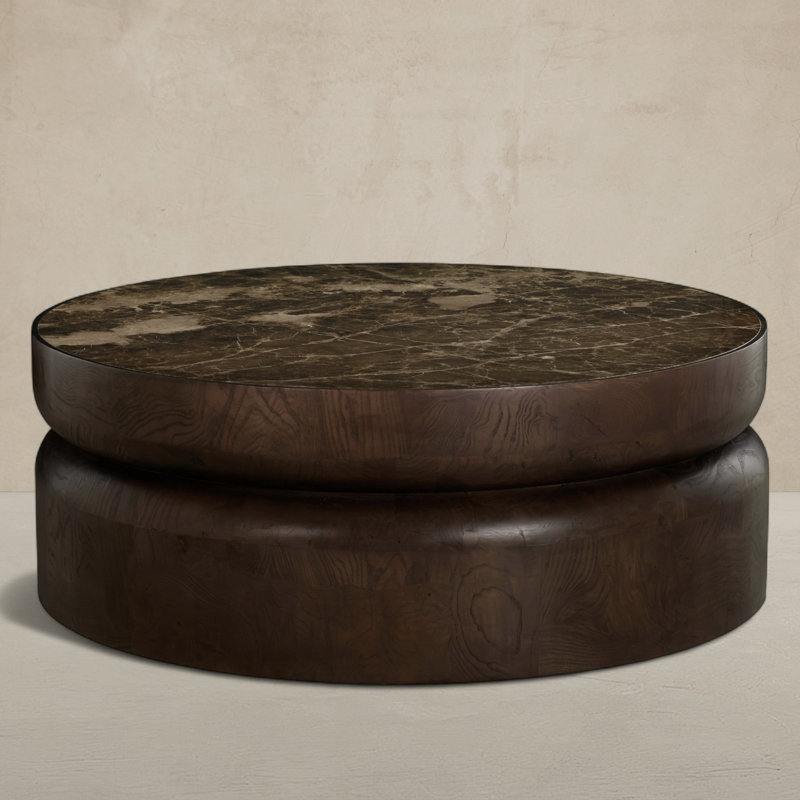 Table basse à piédestal Summit Ash X P 17,5 po H