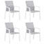 Ensemble de 4 chaises de patio en aluminium, chaises d'extérieur empilables entièrement assemblées 360 lb-169042577