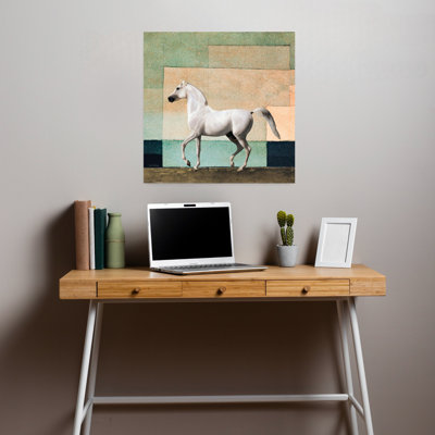 Art abstrait cheval contemporain abstrait