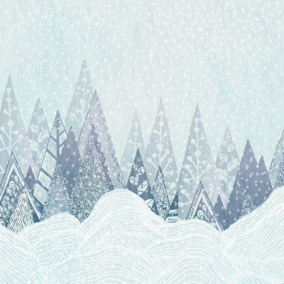 «Winter Mountains» par Rose Halsey - reproduction imprimée
