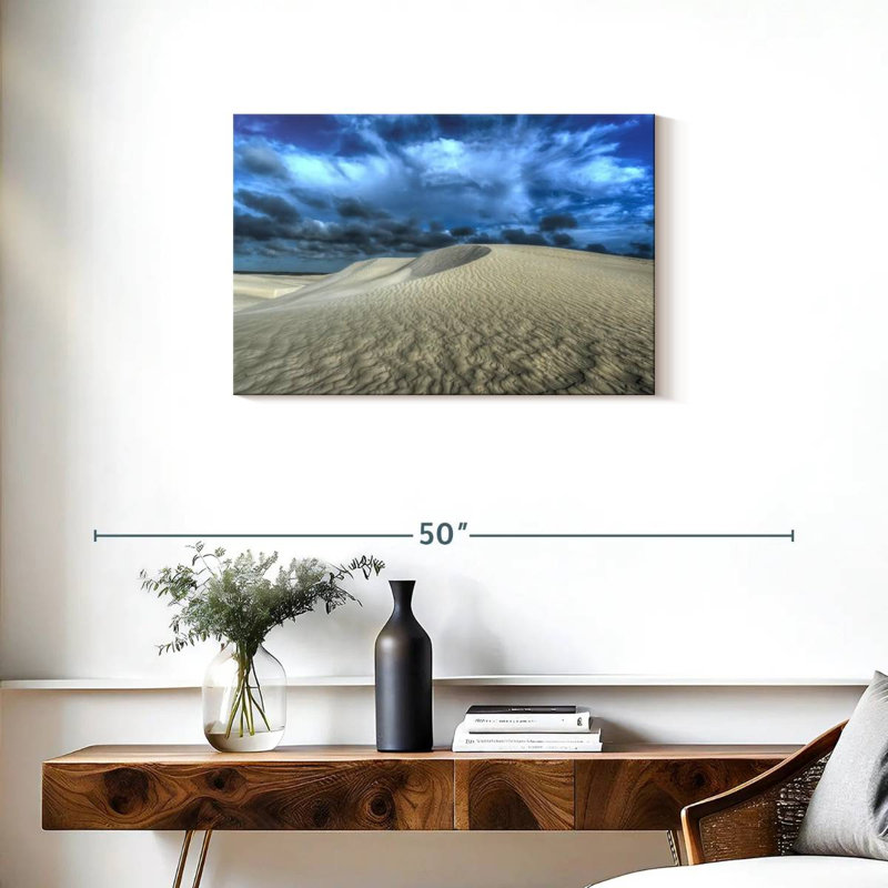 Dunes de sable blanc, H 20 po x l 30 po