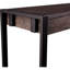 Console étroite, 54 po, chêne brûlé, noir
