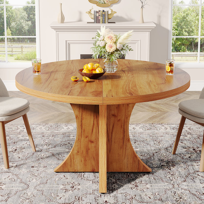 Daziyah Round Dining Table, Natural