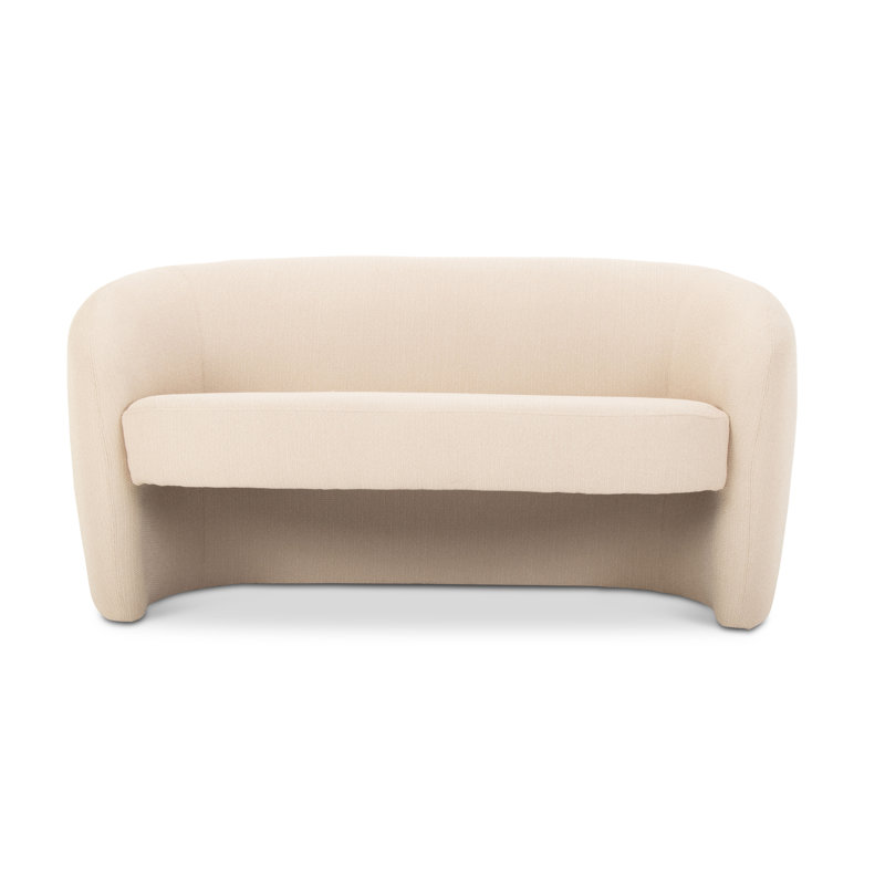 Yancy 60.75'' Upholstered Settee, Private Beige