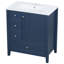 Meuble-lavabo autoportant de 76 cm avec lavabo et rangement-844374177