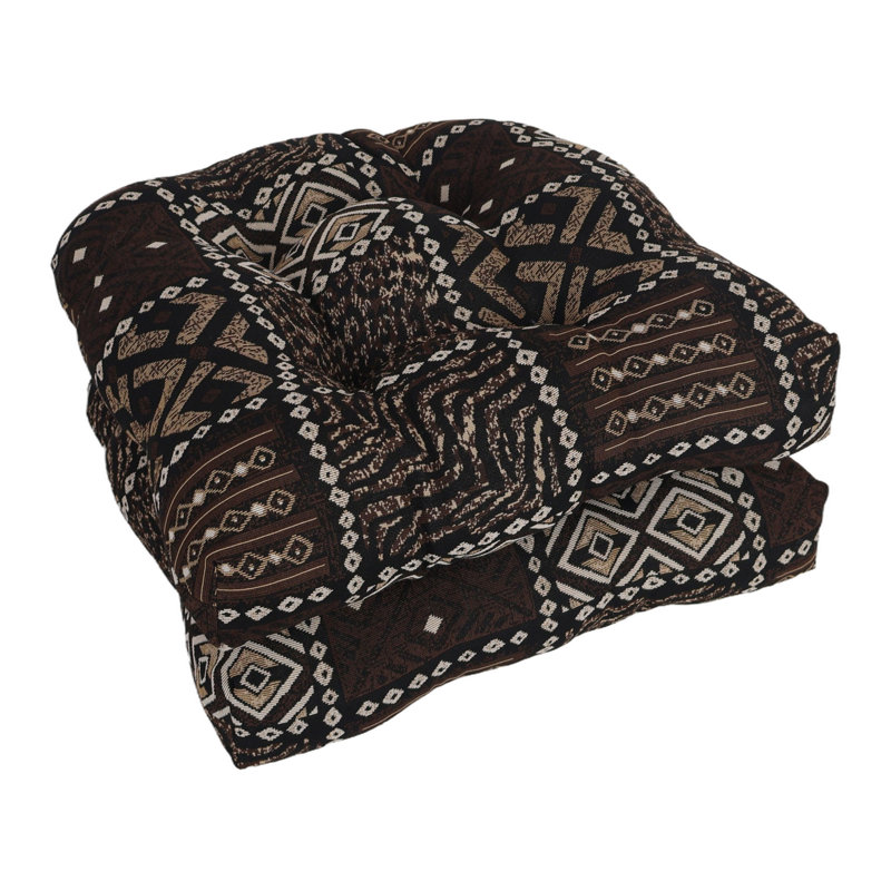 Coussin de chaise tapissier à dossier arrondi 19 pouces (ensemble de 2)