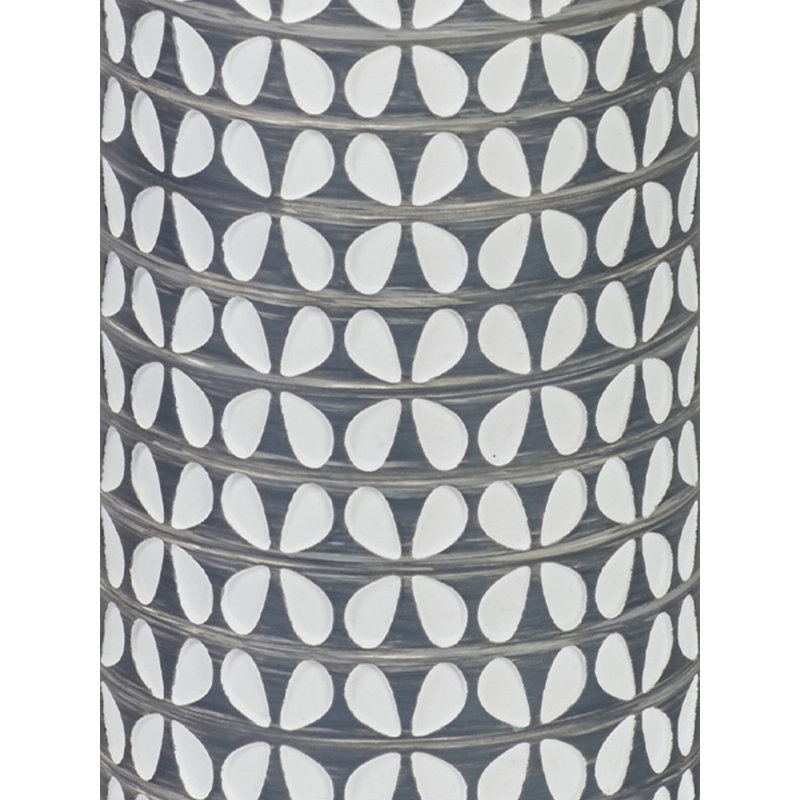 Ravello Geo Floral Grey & White Toilet Brush & Holder