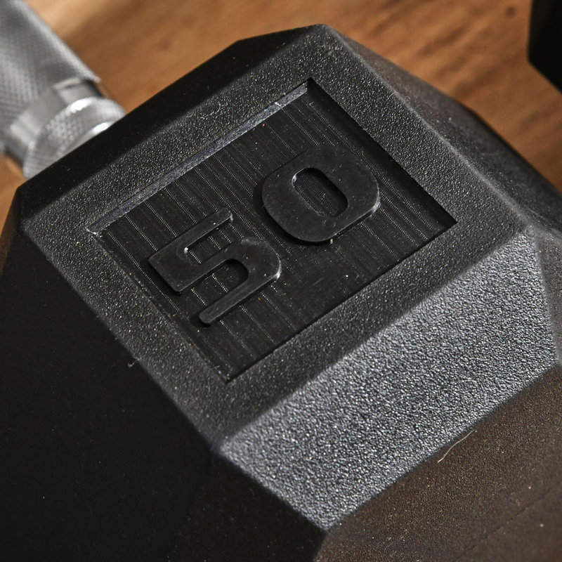 Ensemble de 2 haltères de 50 lb pour la gymnastique à domicile