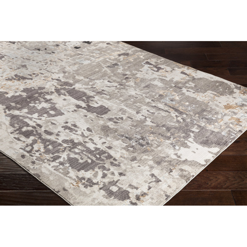 Cearbhall Abstract Indoor Rug, Rectangle 5'3" x 7'6"