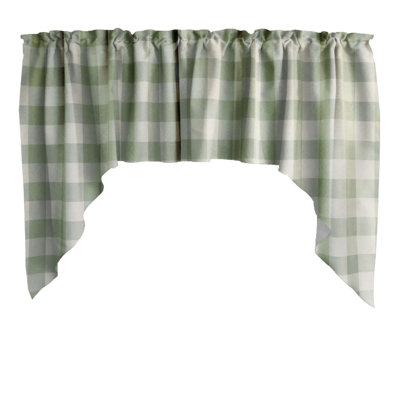 Checkered Swag Window Valance