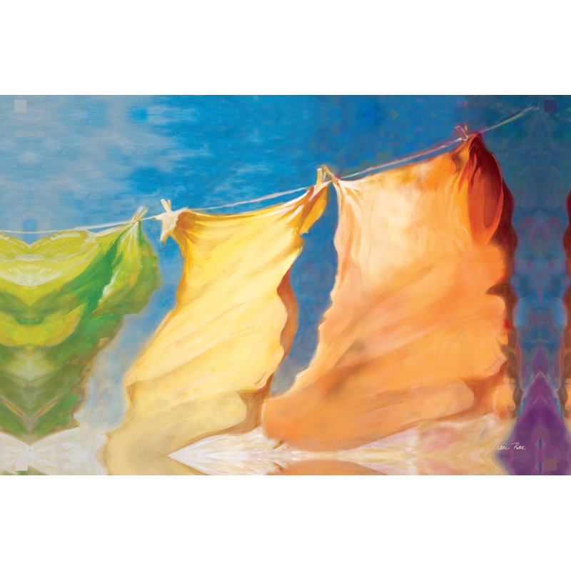 Colourful Breeze - Wrapped Canvas Painting, 30cm H x 46cm W x 3.8cm D