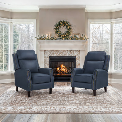 Fauteuil inclinable en cuir véritable Kindalyn