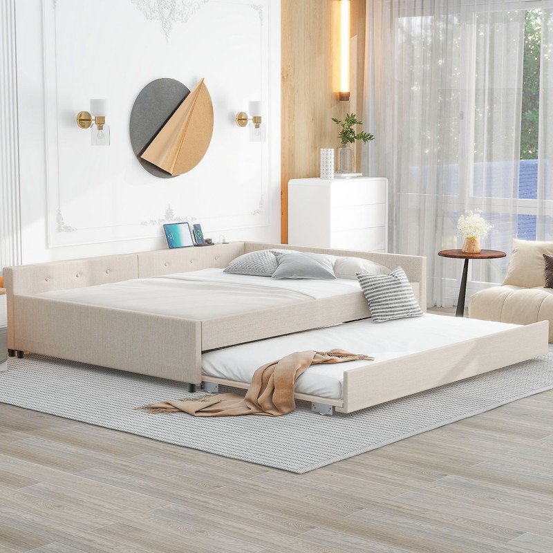 Snio Upholstered Daybed, Queen