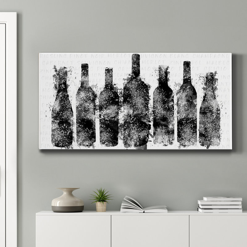 " Happy Hour " Black and White Photography Print, 24" H x 12" W x 1" D