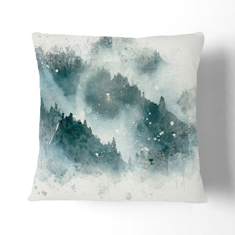 Square Cushion, 40cm H x 40cm W x 15cm D, White