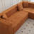 105.5" Modular L-Shaped Sectional Floor Couch