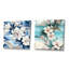 Ensemble de 2 motifs de bord de mer à motif tropical - collage carré floral-101865874-101865876