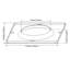 Bague de finition interchangeable de 10 cm (4 po) pour luminaire encastré, ronde, nickel satiné-135947497-136247544