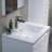 Artesian 24'' Wall Mounted Single Bathroom Vanity with Ceramic Vanity Top