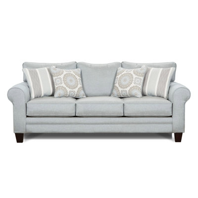 Aurora 88" Rolled Arm Sofa with Reversible Cushions by Sand and Stable