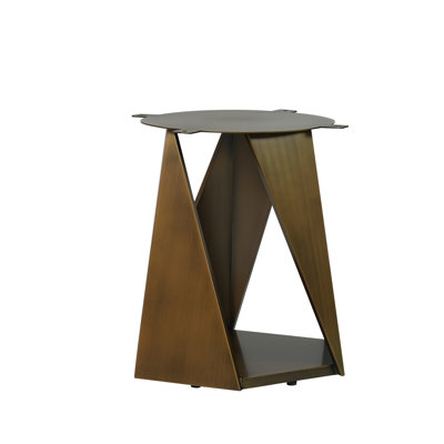 Table de salle à manger 59,05 po ronde en marbre avec base en fer et métal bronze