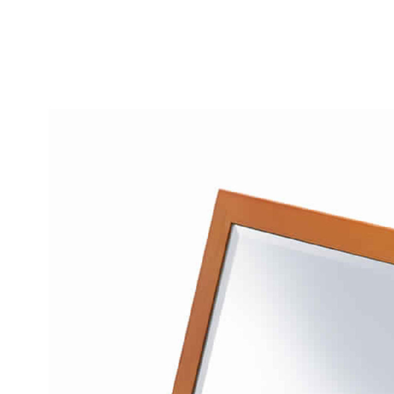 Miroir inclinable/rasage en bois moderne biseauté Risako