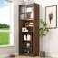 Bureau 68 po pliable en noyer 68 po - 2 portes coulissantes en verre, mur à crochets perforés, profondeur de 13 po lorsqu'il est fermé, 107 lb, petit bureau / poste de beauté