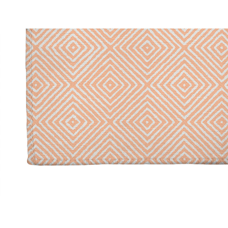 Tapis d'extérieur antidérapant Ikat, Tapis de couloir 2 pi 6 po x 8 pi