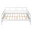 Lit de jour blanc avec pieds de soutien, structure robuste, pour la chambre à coucher et le salon, rangement supplémentaire inclus blanc, robuste et optionnel