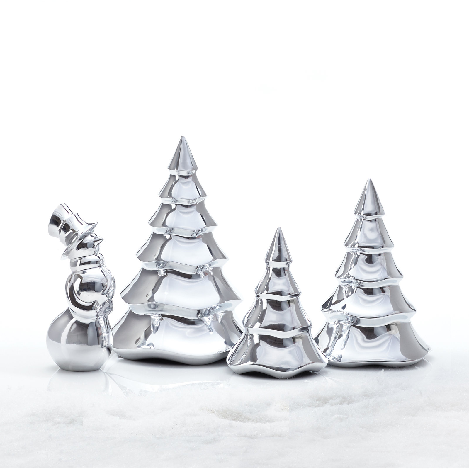Holiday Gifts 3-Piece Mini Tabletop Tree Set