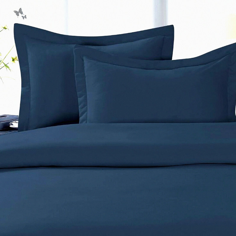 Navy Blue 1500 Thread Count Luxury Wrinkle-Free Bed Sheet Set - Fade Resistant, Deep Pocket, Hypoallergenic Queen Size - Premium Quality 4-Piece