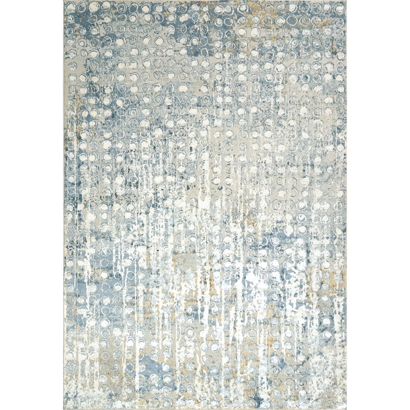 Tapis bleu Trent, Rectangle 5 pi 3 po x 7 pi 7 po