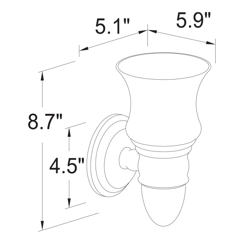 Chelsea 1 - Light Armed Sconce